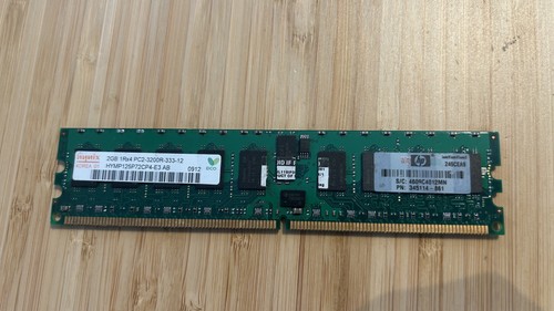 HP Hynix HYMP125P72CP4-E3 2GB 1Rx4 PC2-3200R ECC RDIMM Server RAM - 345114-861