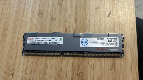 Hynix HMT151R7TFR8C-G7 4GB 4Rx8 PC3-8500R ECC RDIMM Server RAM DDR3 - Dell