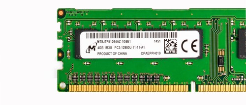 Micron MT8JTF51264AZ-1G8E1 4GB 1Rx8 PC3-12800U UDIMM RAM DDR3 - Image 3